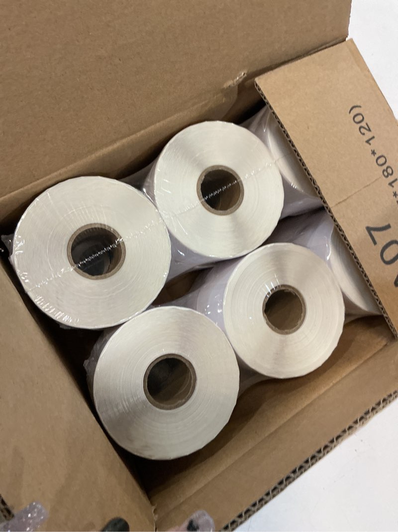 Condition photo showing New/Like New for 2" x 1" direct thermal label, paper for barcodes postage address perforated & compatible with rollo, zebra, munbyn, nelko printers(12 rolls, 1300 labels/roll) 2" x 1" 12 rolls