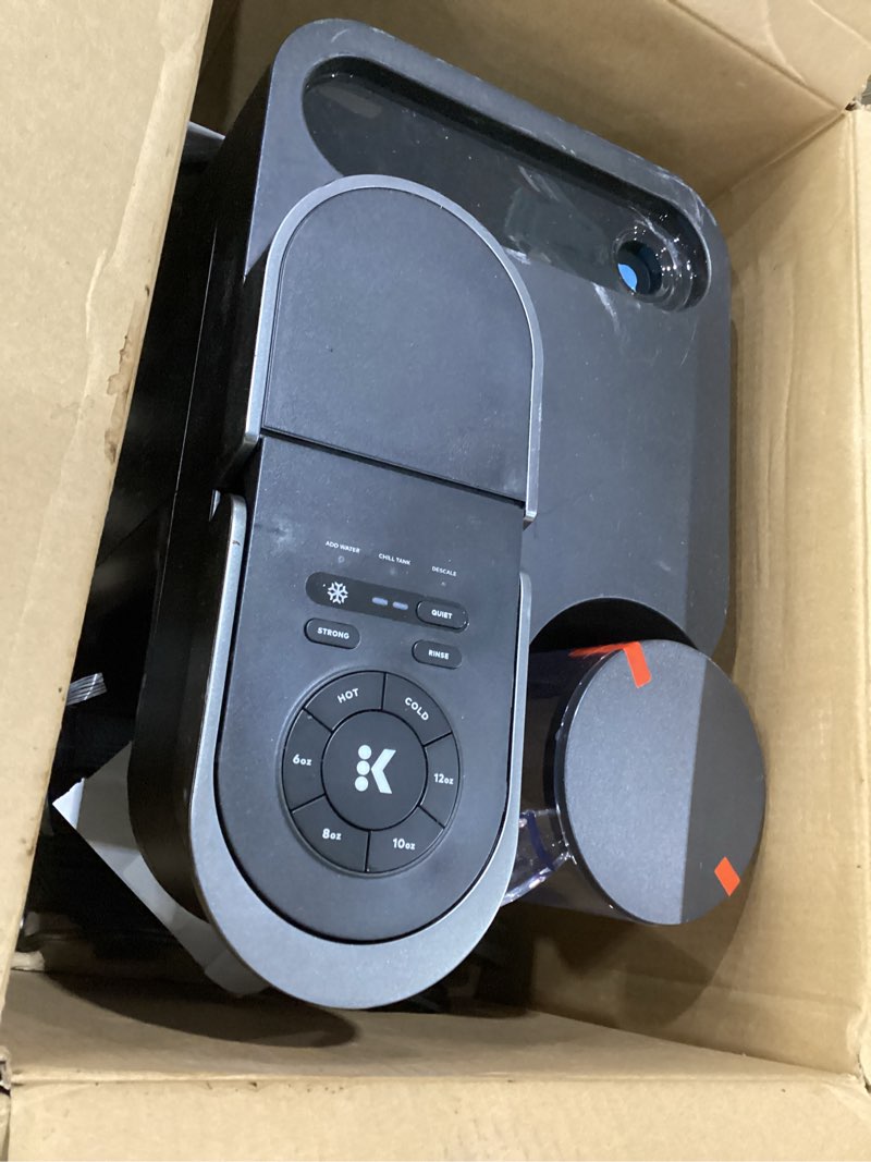 Condition photo showing As Is for keurig k-brew+chill iced or hot single-serve k-cup coffee maker with multistream and quickchill technology, 70oz. removable reservoir, not tested, incomplete