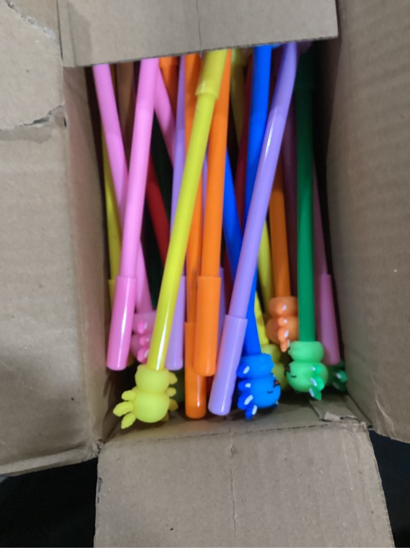 Condition photo showing Good Condition for LiYiQ 50 Pcs Axolotl Party Favor Gel Ink Pen Fun Pens Kawaii Axolotl Black Pen, Cute Pens for Office Home Student Present 50 Axolotl
