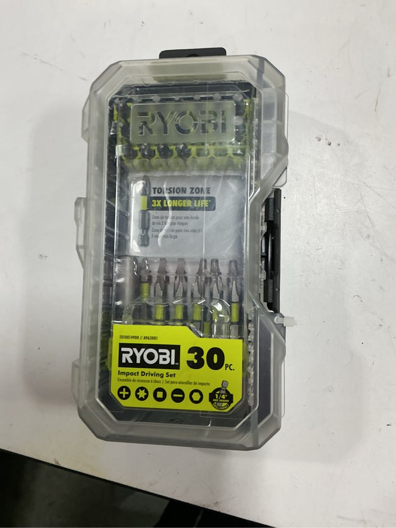 Condition photo showing As Is for impact rated driving set (30-piece)