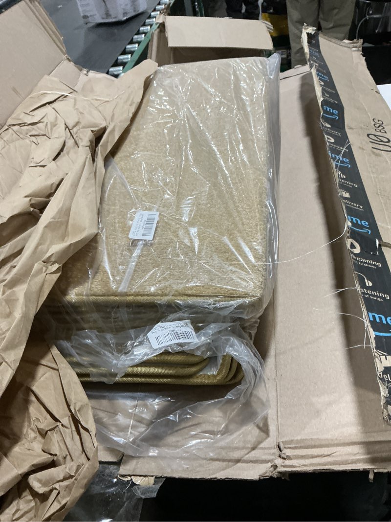 Condition photo showing Good Condition for Stair Treads Non Slip for Wooden Steps Indoor 10" x 30" 15 Pack Extra Wide Stair Tread Carpet Stairs Runner, Step Pads with Reusable Adhesive for Dogs Kids Elders, Machine Washable, Beige 10 x 30 inch Beige 15