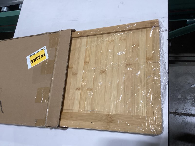 Condition photo showing Good Condition for stove top covers with silicone mat for electric stove,stove top covers for gas burners,folding noodle board stove cover,rv stove top cover,over sink cutting board(29.5×22)(mat 28×20) set-bamboo