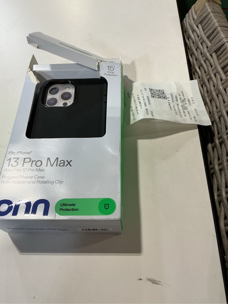 Condition photo showing Good Condition for onn. magsafe compatible rugged phone case for iphone 13 pro max / iphone 12 pro max - black