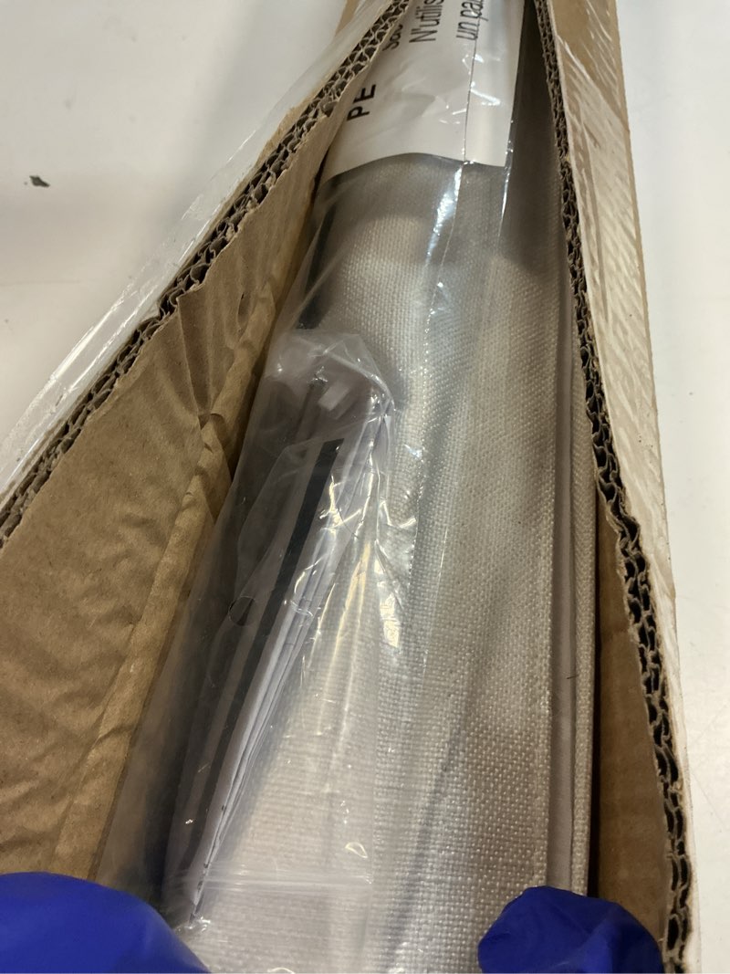 Condition photo showing Good Condition for lazblinds no tools no drill cordless roman shades for windows, blackout thermal insulated uv blocking window blinds, room darkening fabric blinds for indoor windows, 21'' w x 64'' h, beige blackout - beige 21" w x 64" h