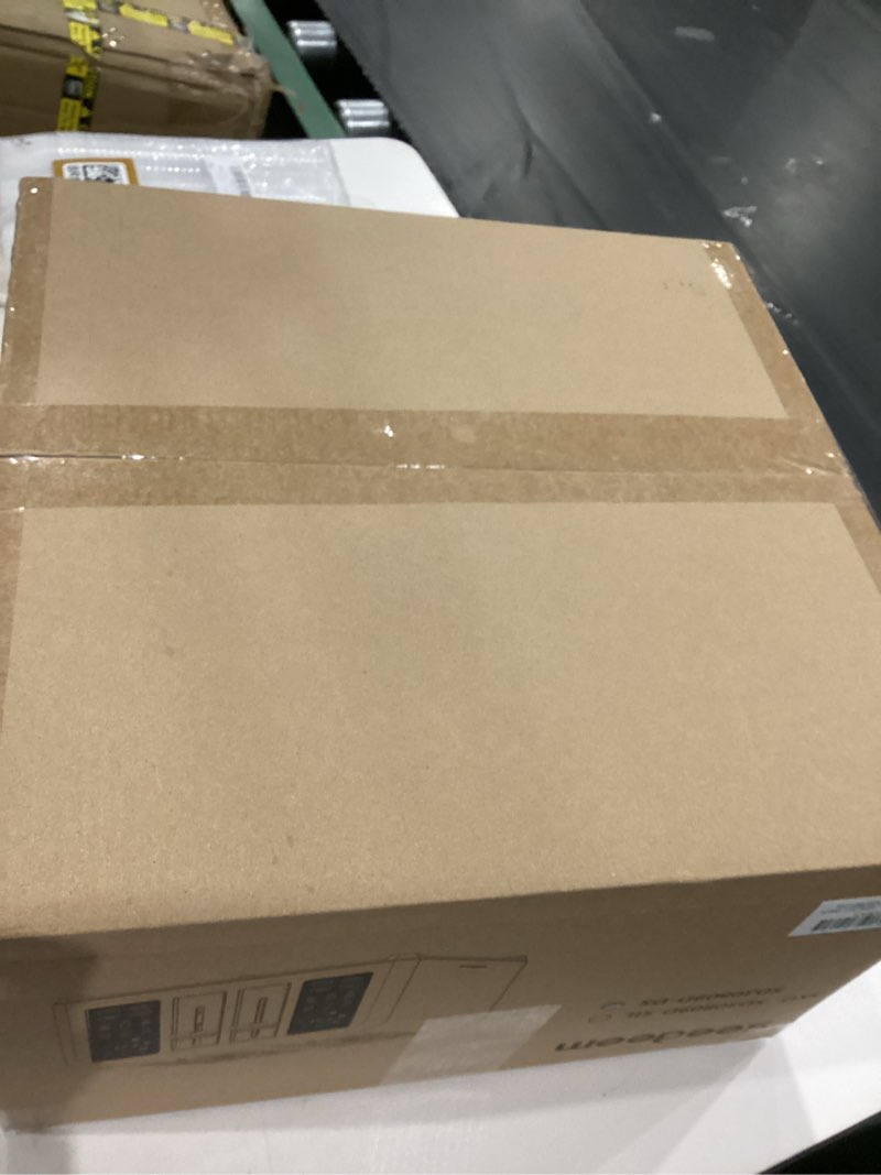 Condition photo showing As Is for SEEDEEM Toaster 4 Slice, Stainless Steel, Touch Screen for Dual Control, Digital Timer, Smart Toaster with 6 Bread Type, 7 Shade Setting, 1.5''Wide Slot, Removable Crumb Tray, 1800W, Dark Metallic Grey