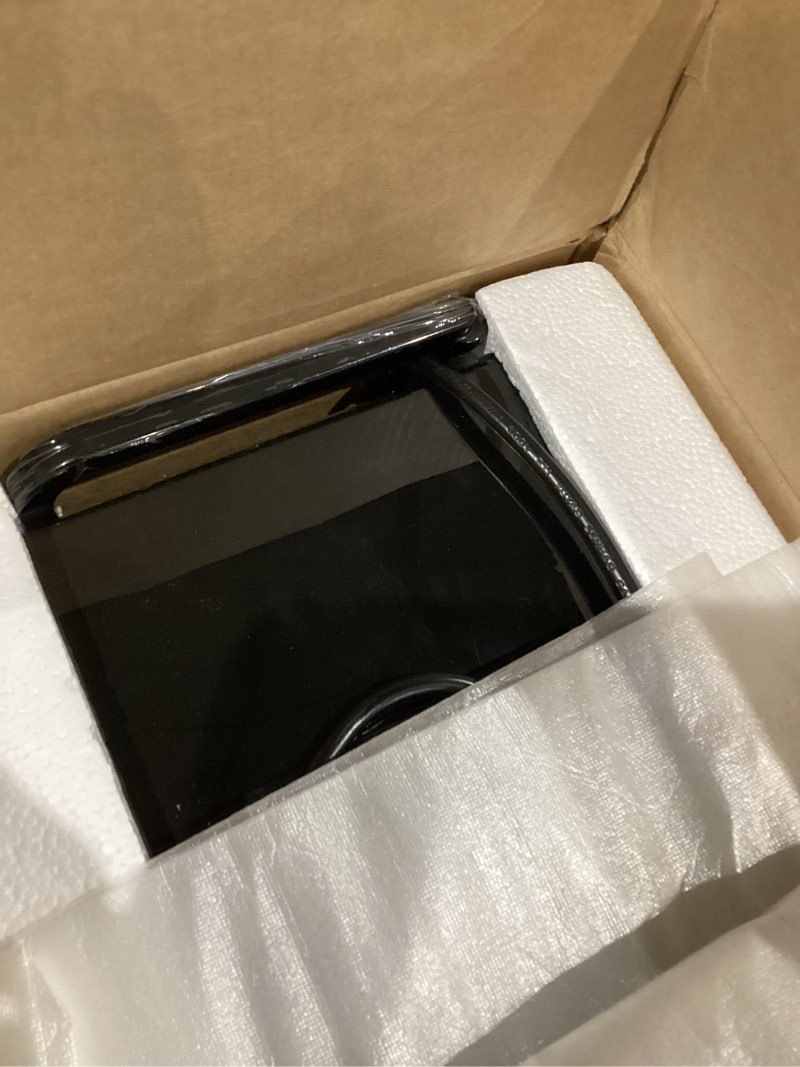 Condition photo showing Good Condition for NEWBULIG Ice Makers Countertop with Handle, Portable Ice Machine, 9 Bullet Cubes in 6 Mins, 26lbs in 24Hrs, Auto-Cleaning, with Basket and Scoop, for Home, Kitchen, RV, Camping, Black Black Handle 12.5"*11.6"*8.8"