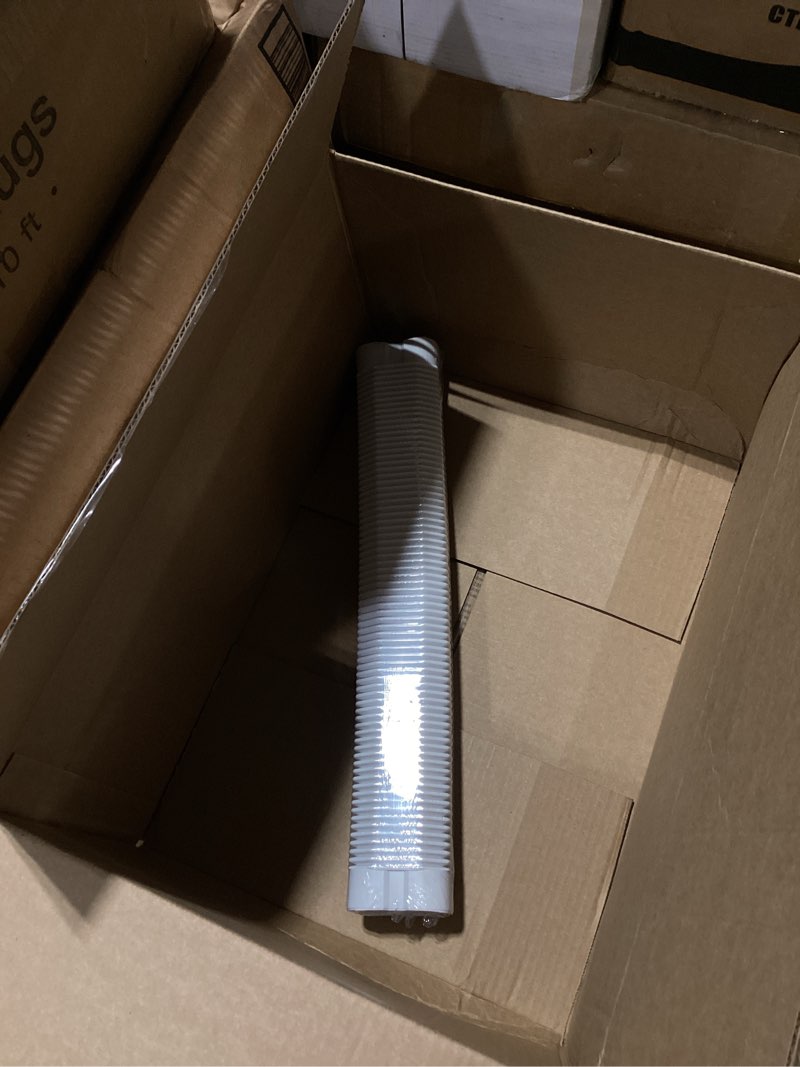 Condition photo showing Good Condition for 3" width x 1.6 ft flexible duct, pe material, mini split line set cover part, air conditioner accessories for mini split air conditioners and central ac, white white 3" x 1.6 feet