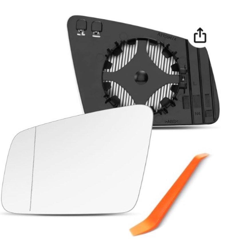 Driver Side Mirror Compatible with Mercedes Benz A220 W176, B250 W264, C300 W204, E350 W212, S550 W2