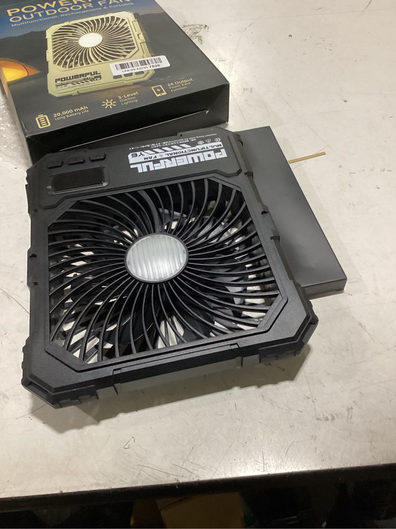 Condition photo showing Good Condition for 20000mah rechargeable camping fan, remote ultraslim led | rechargeable camping fan, battery powered fan black