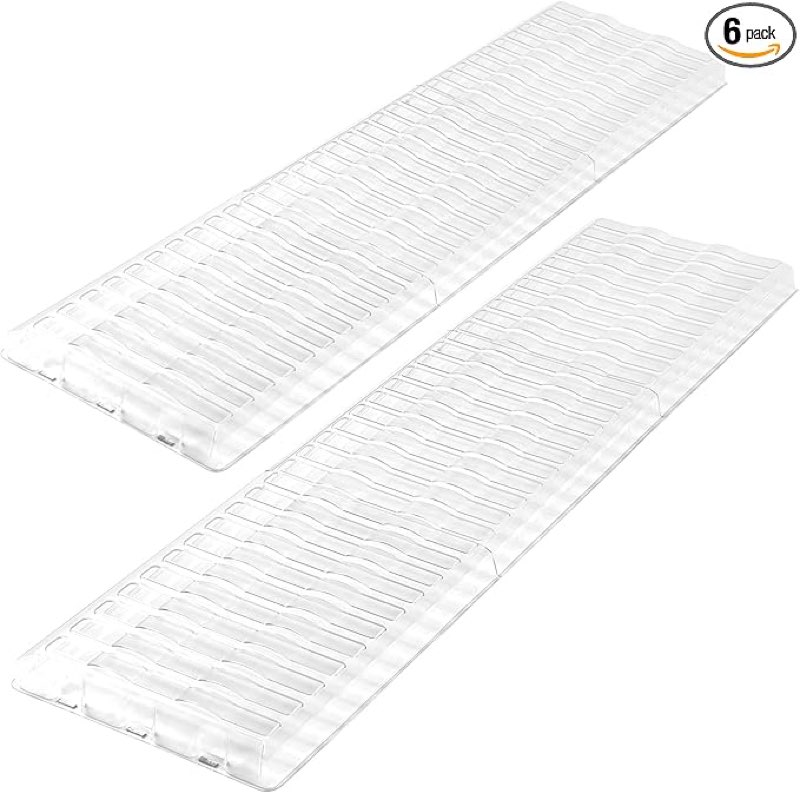 Air Vent Extender for Under Furniture Magnetic Vent Deflector for Floor Register Up to 12" Wide Extend from 17"-48" 1.5mm Thick-2Sets (AVE004)