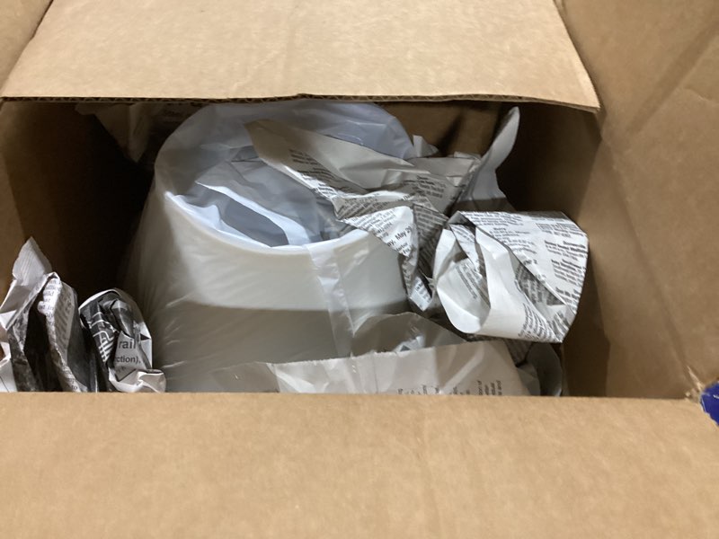 Condition photo showing New/Like New for Aspen Creative 32197A Transitional Empire Shape Spider Construction Lamp Shade in Frost, 6" Top x 12" Bottom x 9" Slant Height Ivory