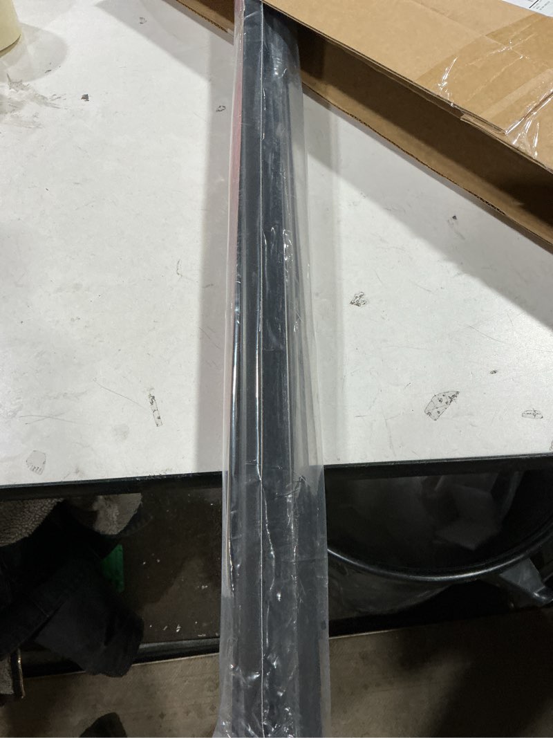 Condition photo showing As Is for M-D Building Products Vinyl Cinch® U-Shape Door Bottom Seal, Slide-On Weatherstripping Draft Stopper, Easy to Install, Fits 36” x 1-3/4” Doors, Fills 3/8”- 3/4” Gap (Brown, 36 Inch) Brown 36 Inch