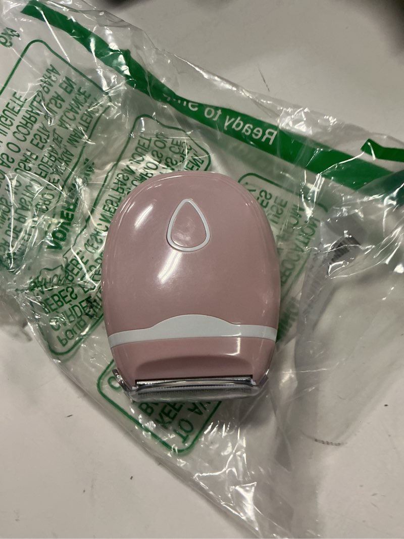 Condition photo showing As Is for upgrade women electric shaver,painless face shaver/razor,wet and dry use portable mini electric razor,gentle and quick for face,legs,underarms and bikini line
