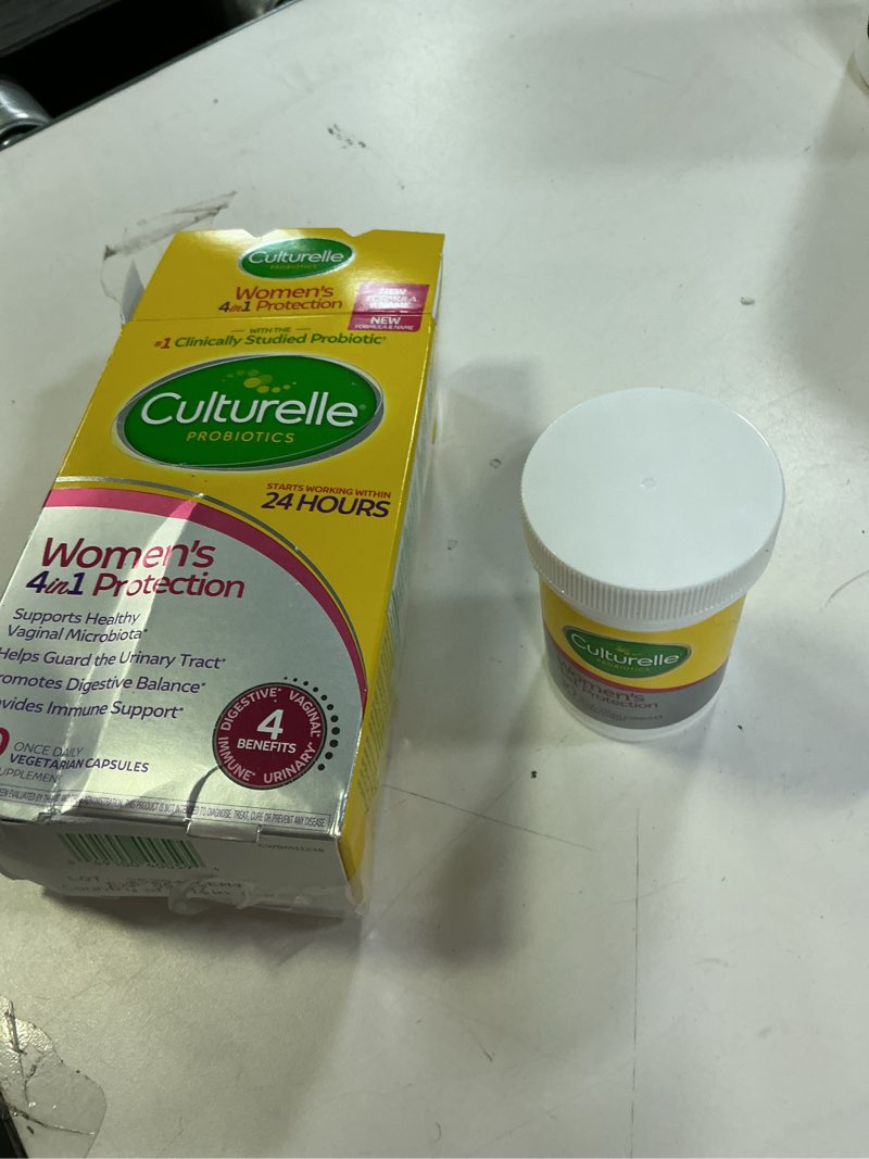 Condition photo showing Good Condition for ((Exp:09/27) Culturelle 4-in-1 Probiotics for Women, Daily Probiotic & Prebiotic Supplement to Support Vaginal Health, Digestive Health, Immune Health, Occasional Diarrhea, Gas & Bloating Relief, Non-GMO, 30 Count 30 Count (Pack of 1)