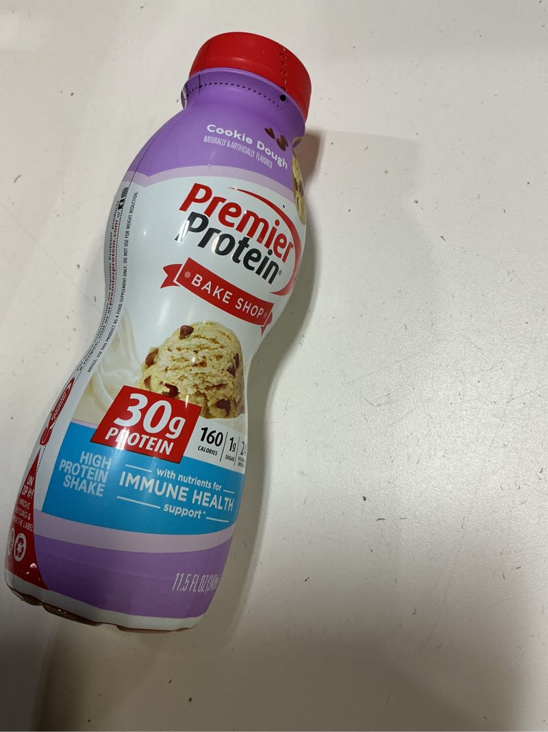 Condition photo showing Good Condition for (BB:25 SEP/2025)(Box of 12 packs)Premier Protein Shake, Cookie Dough, 30g Protein, No Added Sugar, 24 Vitamins & Minerals to Support Immune Health, 11.5 fl oz, 12 Pack (Packaging May Vary)