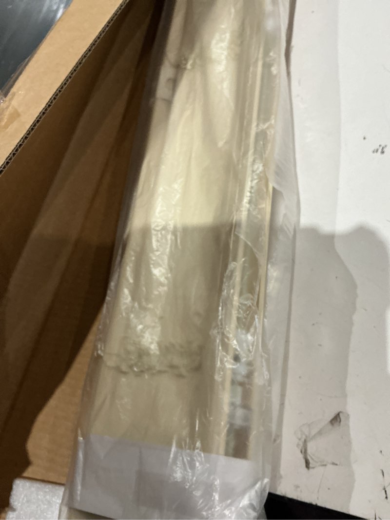 Condition photo showing Good Condition for blinds for indoor windows 1" vinyl l-shaped slats cordless mini blinds for home, 34" w × 64" h - beige beige 34" w × 64" h