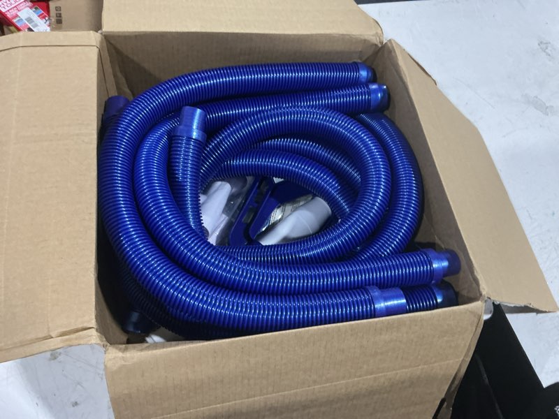 Condition photo showing As Is for vingli pool cleaner, automatic wall-climbing pool vacuum -navy blue&white | pool creepy crawler vacuum with 33ft hoses, suctuion pool cleaner for inground pools,requires ?3/4hp pump