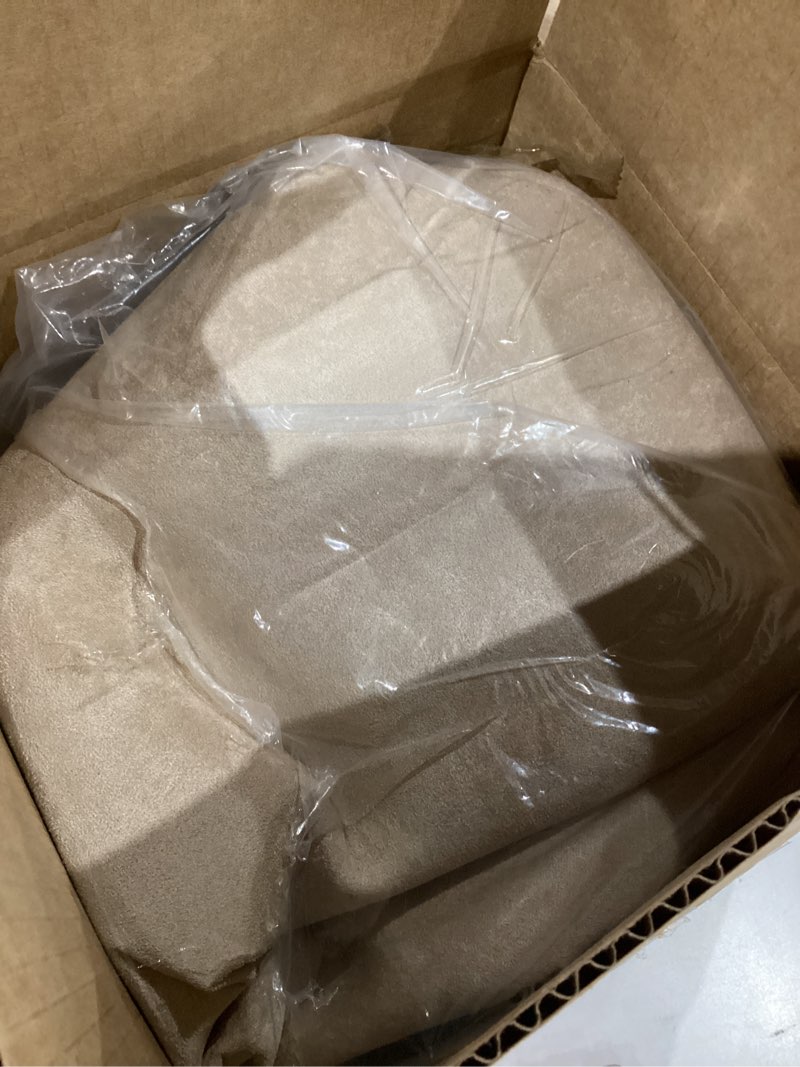 Condition photo showing As Is for Beige Suede Headliner Fabric for Car Roof 72"x60", 1/8" Foam Backed Suede Material, Soft Touch, Anti-Sag, Soundproof, Flame-Retardant Automotive Upholstery DIY Replacement for SUV, Truck, RV 72"x60"W Beige