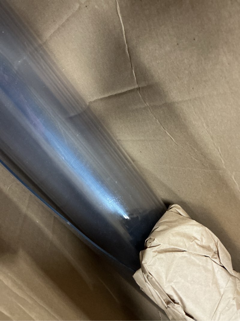 Condition photo showing Good Condition for ostepdecor clear table protector 39 x 79 inch, 2mm thick plastic table cover, waterproof pvc clear table cover protector, desk protector mat, writing desk pad for desktop, coffee & dining room table 39" x 79" (rectangular) crystal clear 2mm