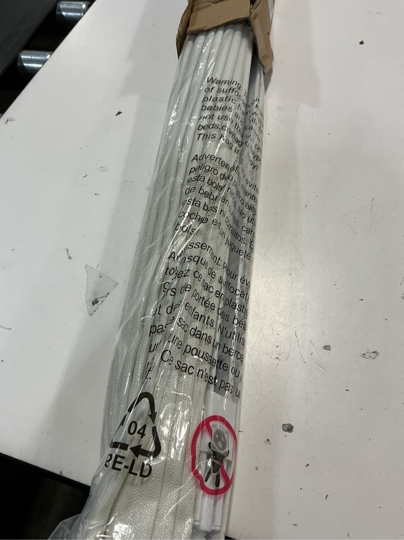 Condition photo showing Good Condition for lazblinds no drill roman shades for windows, cordless light filtering window shades with uv protection, polyester fabric for bedroom & living room, 44" w x 64" h, off white light filtering - off white 44"w x 64"h