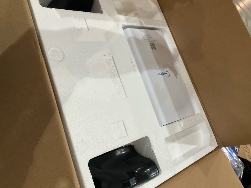 Condition photo showing As Is for 12,000 (doe) btu portable air conditioner map12s1tbl cools 450 sq. ft. with dehumidifier and remote in black