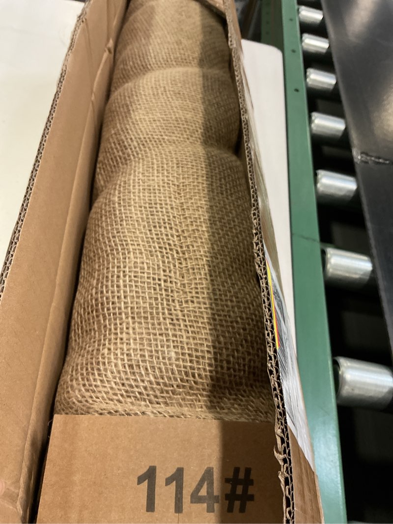 Condition photo showing Good Condition for DECOHS Extra Large 50 Ft x 40 Inch Burlap Fabric Roll- Natural Burlap Tree Wrap Roll- Burlap Fabric Tree Trunk Protector for Winter Outdoor Trees Shrubs Plants Frost Protection 40in x 50ft