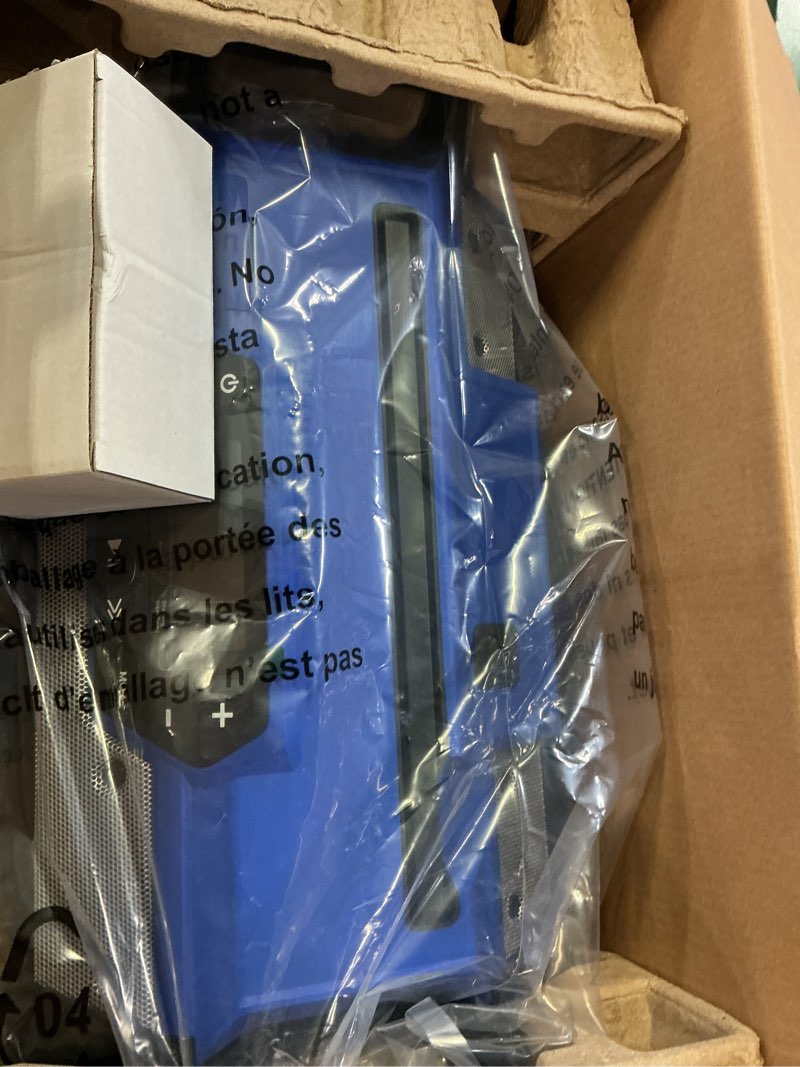 Condition photo showing As Is for kobalt 24-volt water resistant cordless bluetooth compatibility jobsite radio