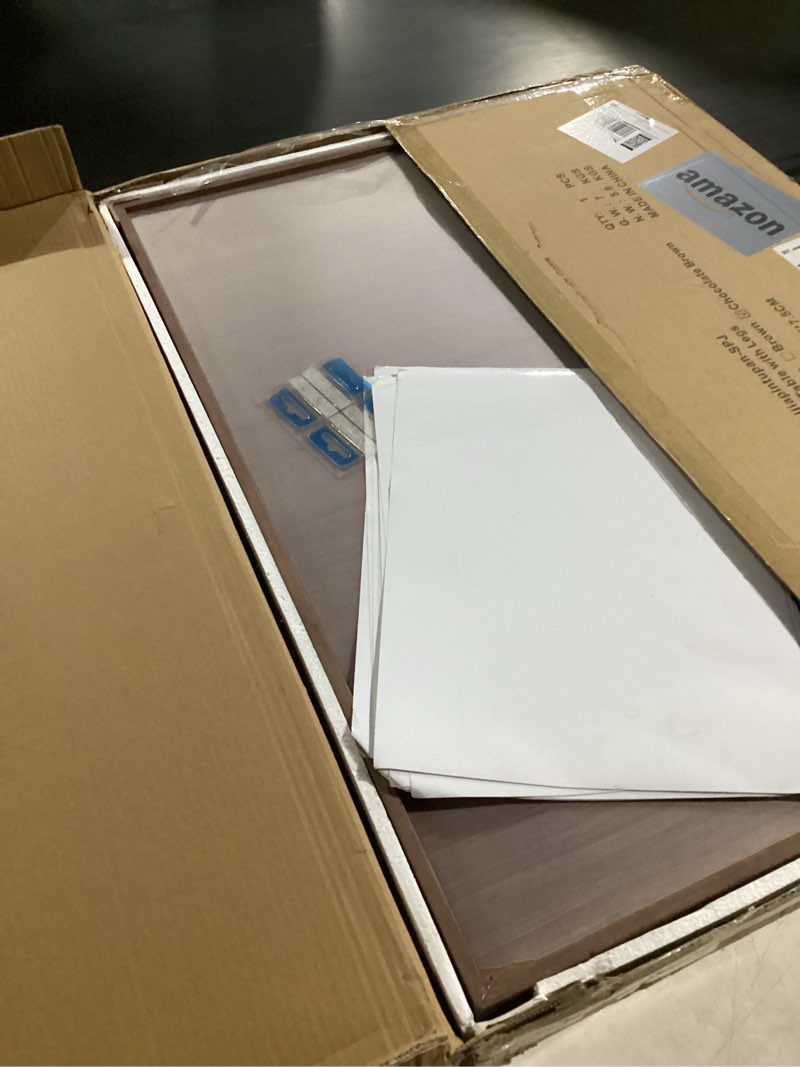 Condition photo showing Good Condition for TEAKMAMA 1500 Piece Wooden Jigsaw Puzzle Board with 4 Drawers, Folding Puzzle Table with Protective Cover, Jigsaw Board with Legs, Multifunctional Game Table for Adults, 34W x 26.3D, Chocolate Brown Chocolate Brown Large-1500 Pieces