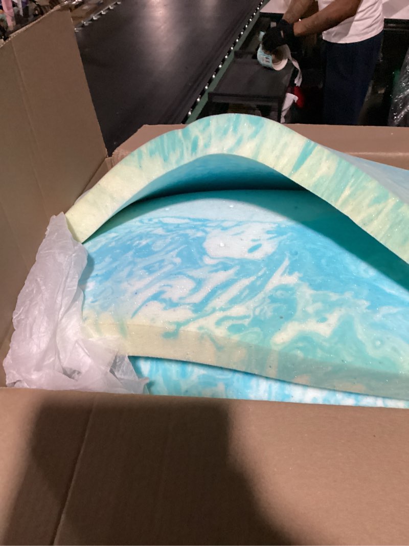 Condition photo showing Good Condition for Mattress Topper, Twin Size Cooling Memory Foam Bed Toppers, 3 Inch Soft Mattress Pads for Sleeper Sofa, RV, Camper, CertiPUR-US Certified