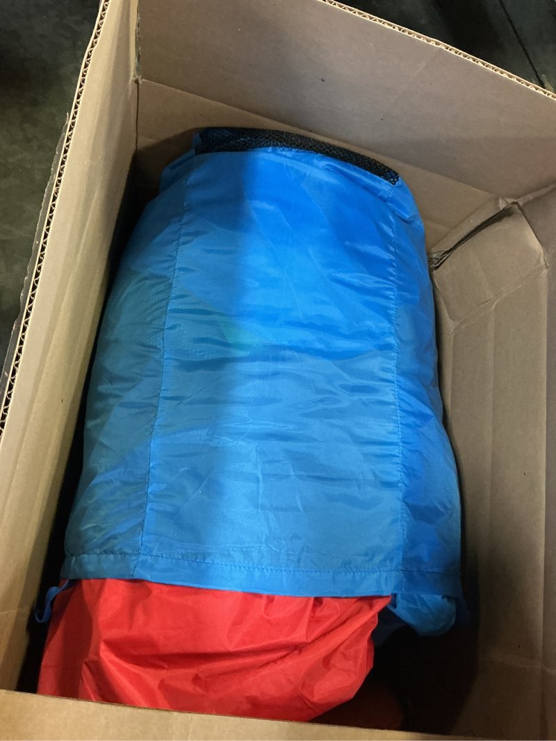 Condition photo showing As Is for Little Tikes Jump 'n Slide Inflatable Bouncer Includes Heavy Duty Blower With GFCI, Stakes, Repair Patches, And Storage Bag, for Kids Ages 3-8 Years Multi Regular