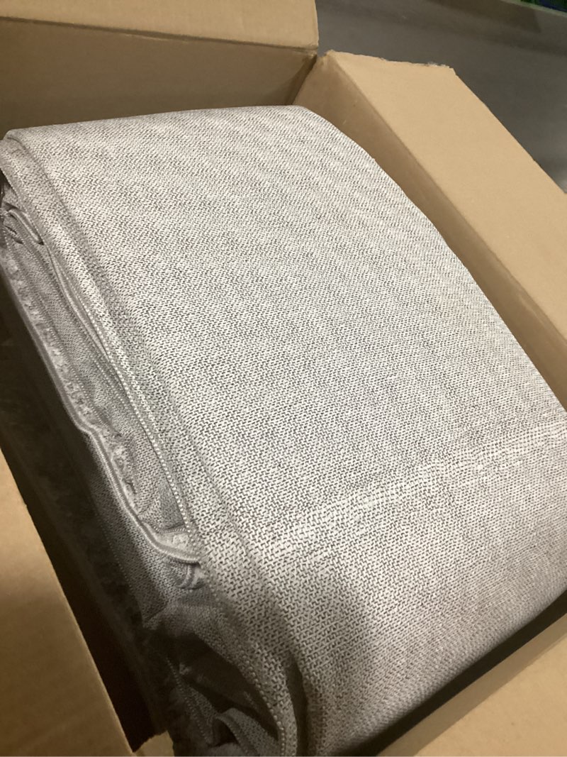 Condition photo showing Good Condition for RUUGME Washable Abstract 8X10 Rug: Living Room Area Rugs Non-Slip Backing Neutral Stain Resistant Carpet for Bedroom Farmhouse Large Soft Indoor mats for Dining Room Office Entry 8X10 Grey 8' x 10' (Rectangular) Grey