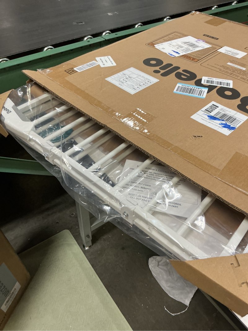 Condition photo showing Good Condition for Babelio Baby Gate for Stairs, Kitchen & Doorways, 26-43" W 28" H No Bottom Bar| Easy Installation| One-Handed Operation| Auto-Close| Hardware Mount (Drill Needed) Safety Dog/Pet Gate Indoor (White)
