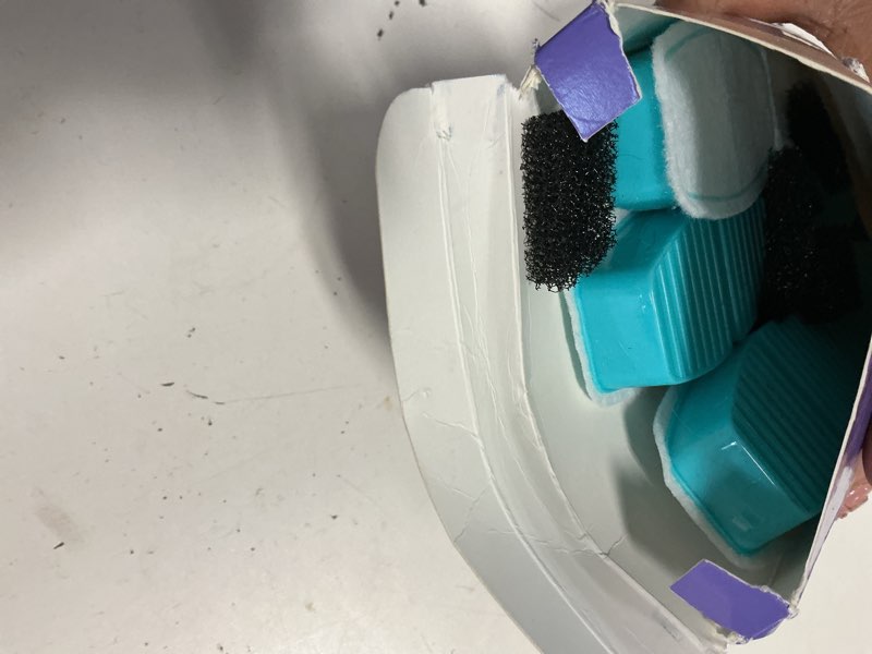 Condition photo showing Good Condition for official pooeken 12 packs(6 filters + 6 sponges) for b3 battery cat water fountain, cat fountain replacement filters with activated carbon filter, ultra-fine fiber