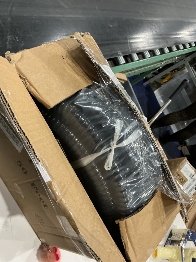 Condition photo showing Good Condition for pond tubing 1” × 50 feet black flexible pvc pond hose,garden pond pvc tube - reinforced, kink-resistant tubing for pumps, fountains & waterfalls, with 4 clamps,1" dia 50ft 1 inch.