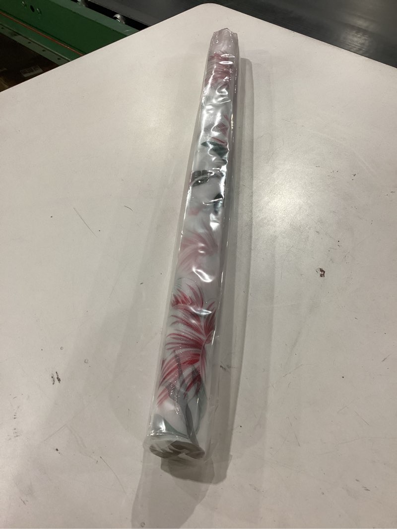 Condition photo showing New/Like New for Coavas Stained Glass Window Privacy Film: 3D Magnolia Decorative Frosted Window Cling Bathroom Static Cling Non Adhesive Stickers Door Covering Floral Tint Film for Home, 23.6 x 118.1 inch 23.6 x 118.1 Inch Pink