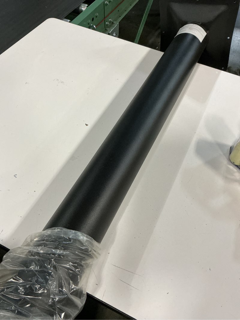 Condition photo showing As Is for (Incomplete, missing  “X” base)Flash Furniture Beverly 33'' x 33'' Restaurant Table X-Base with 4'' Dia. Bar Height Column, Black, Set of 1 Classic