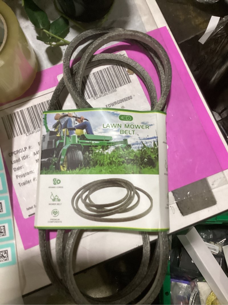 Condition photo showing Good Condition for 100" x 1/2" lawn mower 42" deck belt for cub cadet xt1 lt42 xt2 lx42 754-05021 954-05021 ariens 21546422 21547025 21547238 592855001 ayp 592855001 mtd 754-0181 173461sm 7014225yp 1736903