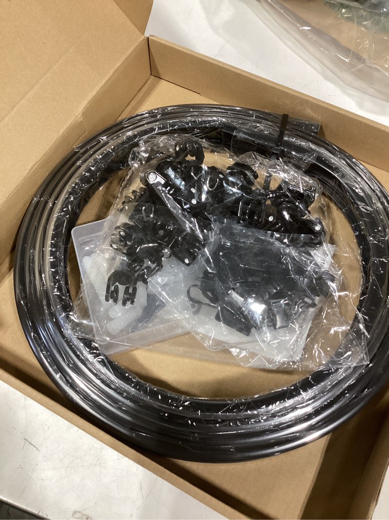 Condition photo showing Good Condition for Curved Ceiling Curtain Track Bendable Mount for Curtain Rail Bunk Bed Bay Window Room Divider Flexible Straight (Black, 9.8 ft) 3 m/ 9,8 Ft Black