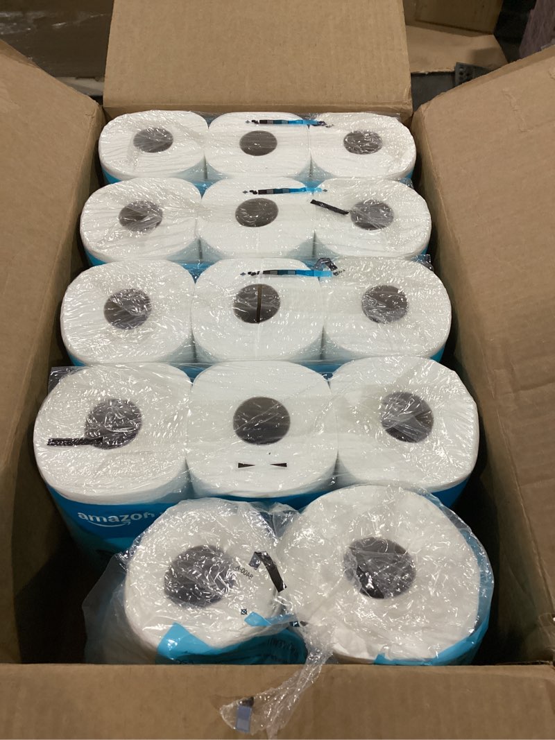 Condition photo showing As Is for Amazon Basics 2-Ply Soft Toilet Paper, 30 Rolls (5 Packs of 6), Equivalent to 185 Regular Rolls, Packaging May Vary 350 sheet (Pack of 30)