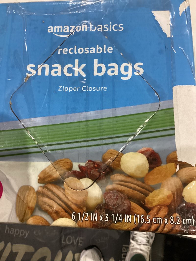 Condition photo showing As Is for Amazon Basics Snack Storage Bags, 300 Count Clear Pack of 1