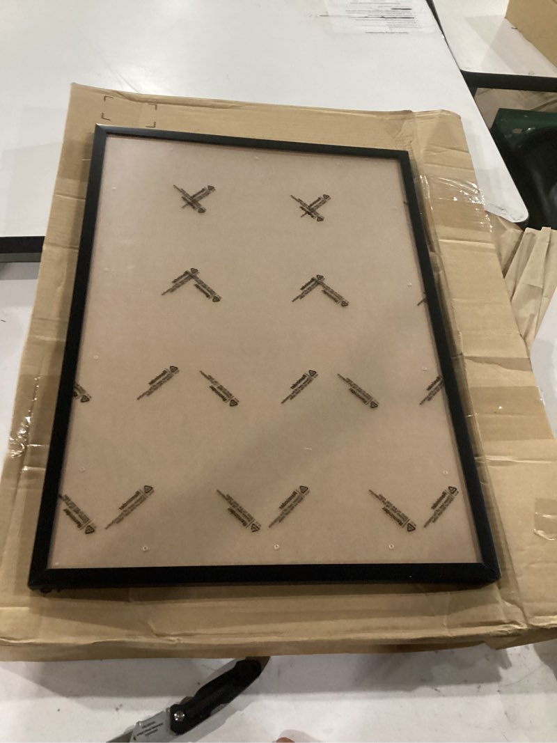 Condition photo showing Good Condition for 14x24 picture frame for wall display, 14x24 black picture frame with shatter resistant plexiglass, stable and sturdy 14 x 24 poster frame for wall display, handpicked gift collection, 1 pack
