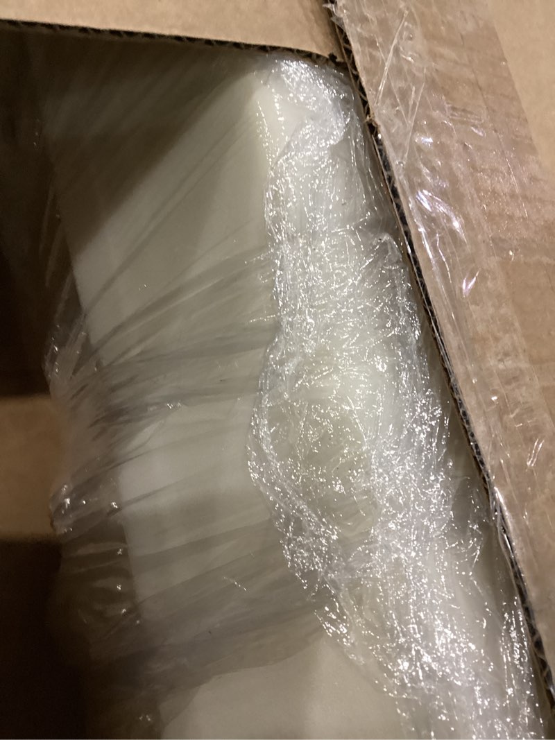 Condition photo showing As Is for AK TRADING CO. 24" W x 24" L Upholstery Foam Cushion High Density (Chair Cushion Square Foam for Dinning Chairs, Wheelchair Seat Cushion Replacement) - Made in USA (5x24x24),White High Density Foam 5" H x 24" W x 24" L