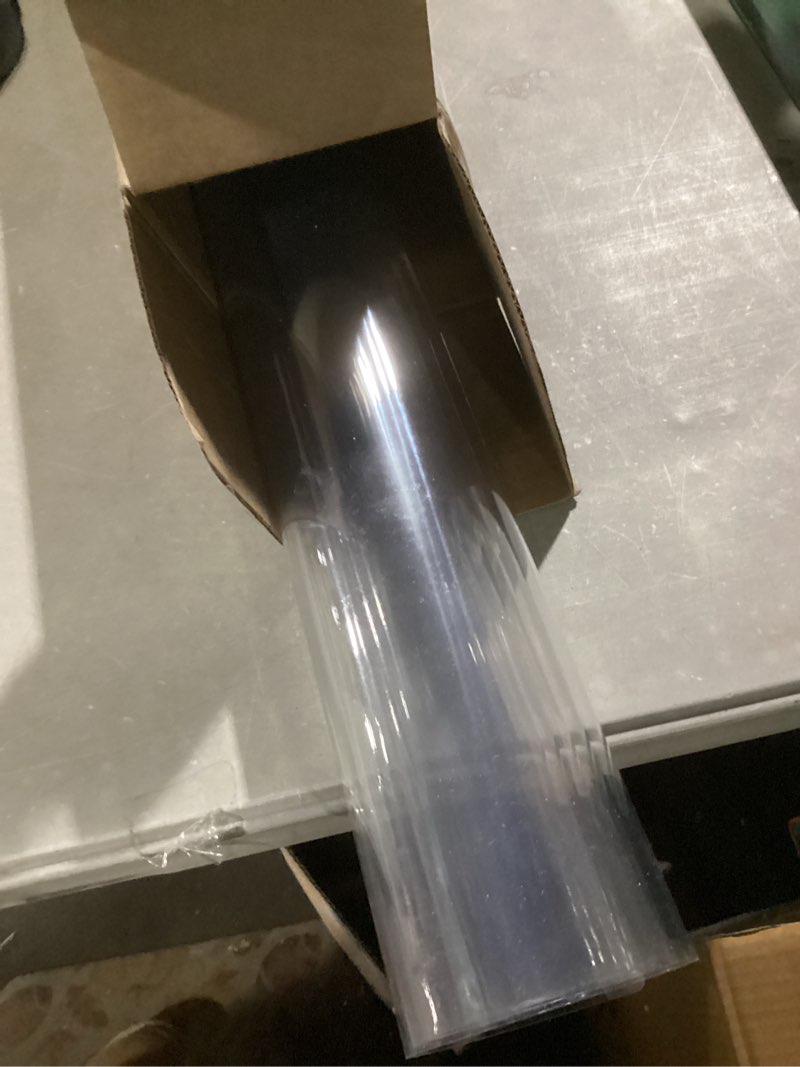 Condition photo showing Good Condition for LovePads 1.5mm Thick Clear Table Pads - 26 x 47 Inch PVC Dining Room Table Cover 26" x 47" Clear 1.5mm