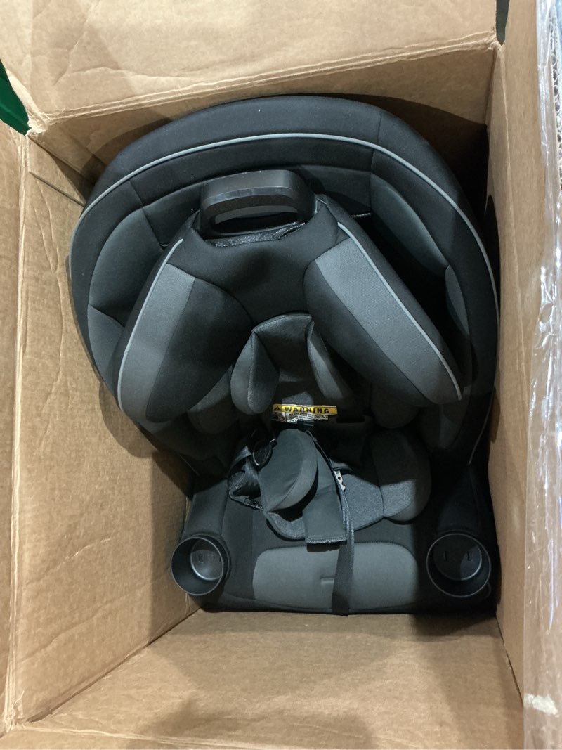 Condition photo showing As Is for safety 1st grow and go all-in-one slim convertible car seat, rear facing, 5-40 lbs, forward facing (30–65 lbs), high back booster seat 40-100 pounds, black phantom black phantom original