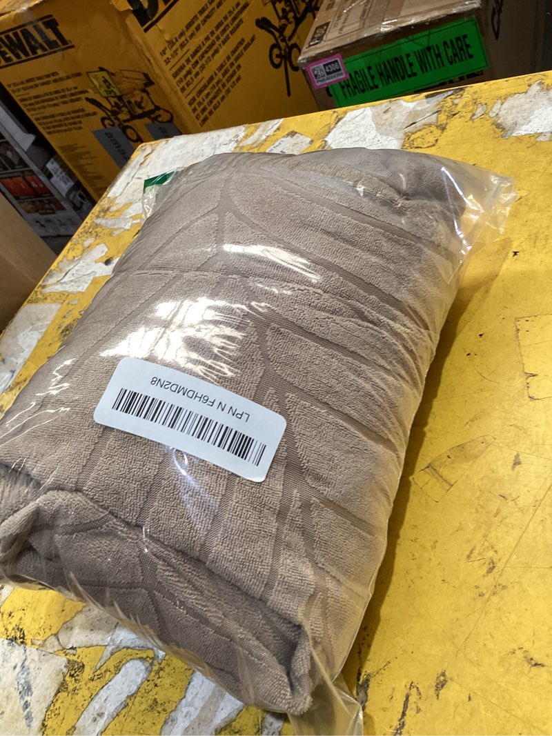 Condition photo showing As Is for wingback chair cover waterproof,stretch jacquard slipcover(sand,2pcs) | instant room refresh with easy cleanup, dependable mess protection, and a neat tailored look for family spaces.
