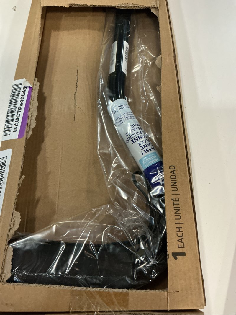 Condition photo showing Good Condition for medline aluminum offset walking cane for seniors & adults is portable and lightweight for balance, knee injuries, mobility & leg surgery recovery black