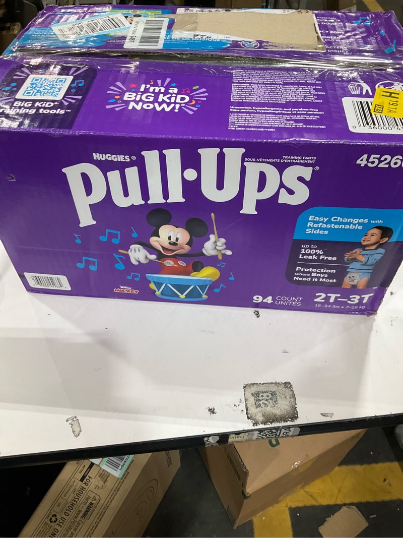 Condition photo showing New/Like New for Pull-Ups Boys' Potty Training Pants, Size 2T-3T Training Underwear (16-34 lbs), 94 Count 2T-3T 94