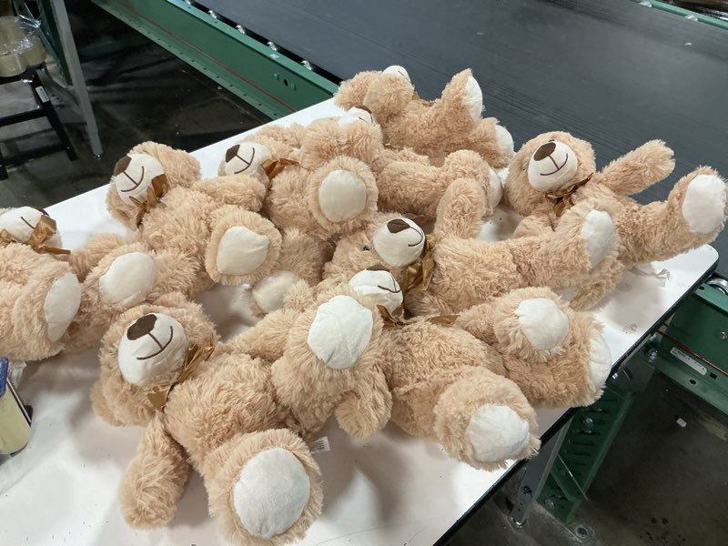 Condition photo showing Good Condition for MaoGoLan 9 Pack Teddy Bears Bulk for Baby Shower, 14" Small Teddy Bear Plush Toy, Cute Stuffed Bears Bulk for Kids Girlfriend, Wholesale Small Bear for Wedding,Birthday,Christmas, Party Decorations