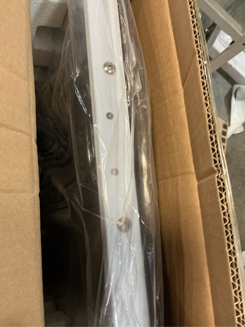 Condition photo showing Good Condition for Hansong Vanity Mirror with Lights: Hollywood Lighted Makeup Mirror with 15 LED Bulbs, 22.8''x18'' Light Up Mirror with 3 Colors Modes for Desk, Large Mirrors with USB Charging Port for Bedroom, White A-white