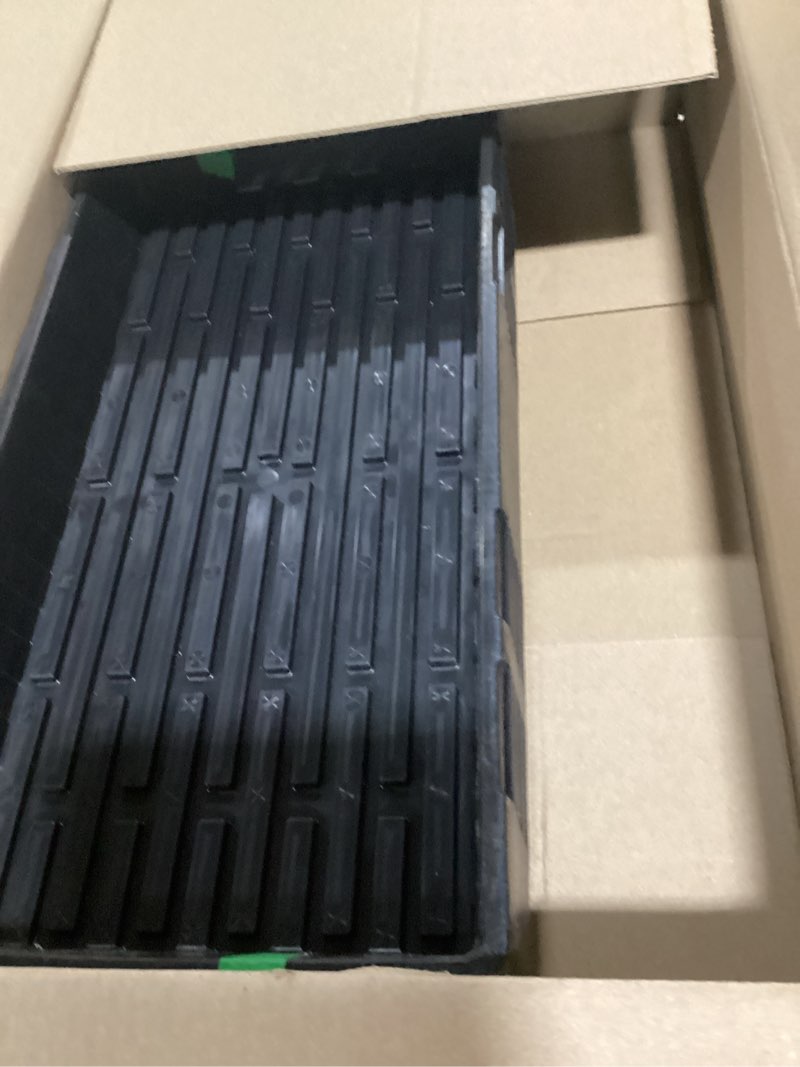 Condition photo showing As Is for Bootstrap Farmer 1020 Trays - Extra Strength No Holes, 10 Pack, for Propagation Seed Starter, Plant Germination, Seedling Flat, Fodder, Microgreens Black 10
